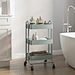 3 shelf metal rolling utility cart